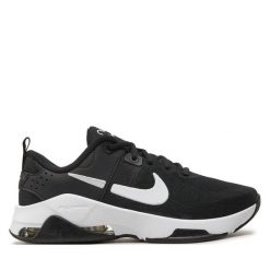 Buty na siłownię Nike. Czarne obuwie sportowe damskie Nike, bez wzorów, bez zapięcia, na fitness i siłownię, nike zoom. Za 379.99 zł.