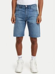 G-Star Raw Szorty jeansowe Dakota D24411-D536-G326 Niebieski Regular Fit. Niebieskie szorty męskie G-Star, bez wzorów, z bawełny, retro. Za 272.99 zł.