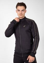 Kurtka z dresu Gorilla Wear Wenden. Czarne kurtki męskie GORILLA WEAR, m, bez wzorów, z dresówki, bez kaptura. Za 255.15 zł.