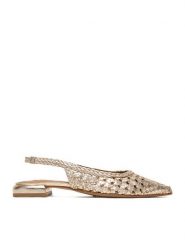 MEXX Baleriny EO-WI40-11268-01 Złoty. Żółte balerinki damskie Mexx, bez wzorów, ze skóry, bez obcasa, bez zapięcia. Za 329.99 zł.