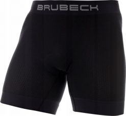Brubeck BX11420 Bokserki męskie z wkładką rowerową czarny S. Czarne bokserki męskie Brubeck, bez wzorów. Za 178.21 zł.