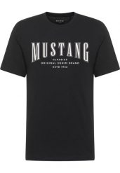 Męski T-Shirt Mustang Style Alex Black 1017335 4142. Czarne t-shirty męskie Mustang, m, bez wzorów, bez kołnierzyka, bez ramiączek. Za 69.99 zł.