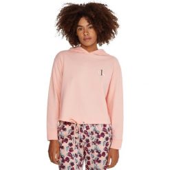 Bluza z kapturem Calvin Klein One Lounge Long Sleeve, Kobiety. Czerwone bluzy damskie Calvin Klein, l, bez wzorów, z bawełny, bez ramiączek, z kapturem. Za 490.00 zł.