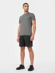 4F Spodenki treningowe szybkoschnące męskie XL. Czarne szorty męskie 4F, bez wzorów, z gumy. W wyprzedaży za 39.99 zł.