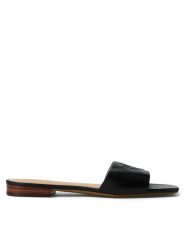 LAUREN RALPH LAUREN Klapki Everley 802959142001 Czarny. Czarne klapki damskie Lauren Ralph Lauren, bez wzorów, ze skóry, bez obcasa, bez zapięcia. Za 599.99 zł.