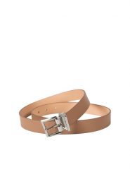 Calvin Klein Pasek | K60K610210 GEZ | Kobieta | Beżowy. Brązowe paski damskie Calvin Klein, bez wzorów, ze skóry. W wyprzedaży za 199.00 zł.