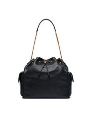 Tory Burch Torebka Charlie 185830 Czarny. Czarne torebki do ręki damskie Tory Burch, bez wzorów, ze skóry, bez dodatków. Za 3,509.00 zł.