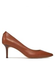 LAUREN RALPH LAUREN Szpilki 802940602002 Brązowy. Brązowe szpilki damskie Lauren Ralph Lauren, bez wzorów, ze skóry, bez obcasa, na szpilce, bez zapięcia. Za 449.99 zł.