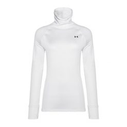 Bluza damska Under Armour Train CW Funnel Neck. Białe bluzy damskie Under Armour, m, bez wzorów, sportowe, bez ramiączek, bez kaptura. Za 195.45 zł.