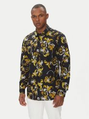 Versace Jeans Couture Koszula 78GAL2S0 Czarny Regular Fit. Czarne koszule męskie Versace Jeans Couture, m, bez wzorów, z bawełny, bez kołnierzyka, bez ramiączek. Za 1,309.00 zł.