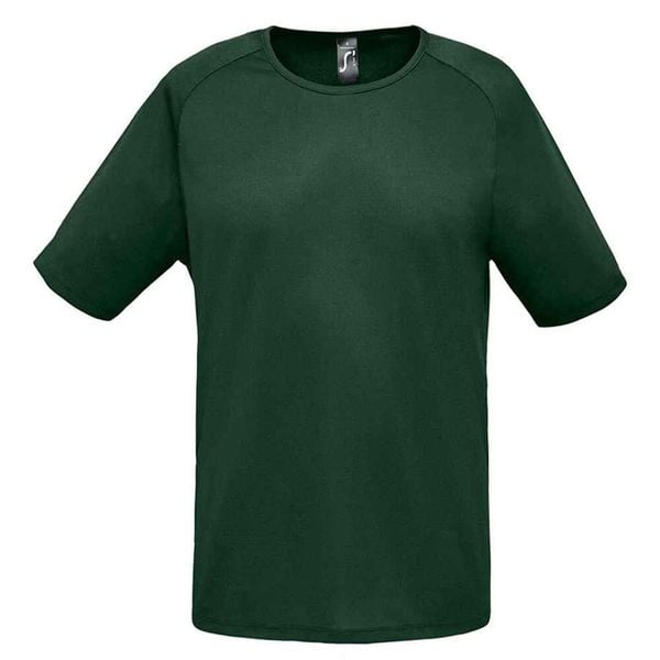 Męska Sportowa Koszulka Raglanowa. Czerwone koszulki sportowe męskie SOL'S, m, bez wzorów, bez ramiączek, trekkingowe. Za 43.99 zł.