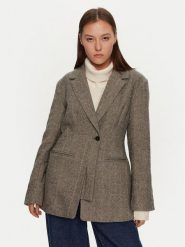 Karen by Simonsen Marynarka Rigmor 10105088 Szary Oversize. Szare marynarki i żakiety damskie Karen by Simonsen, bez wzorów, z syntetyku, bez kołnierzyka, bez ramiączek. Za 609.99 zł.