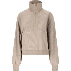 Damski sweter 1/2 zip Athlecia Reiley. Brązowe swetry nierozpinane damskie Athlecia, l, bez wzorów, z materiału, eleganckie, bez kołnierzyka, bez ramiączek. Za 288.00 zł.