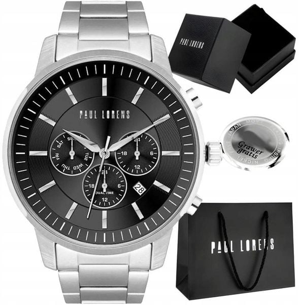 Zegarek męski Paul Lorens TORNAR-1C1 Z GRAWEREM. Zegarki męskie Paul Lorens, bez wzorów. Za 219.00 zł.