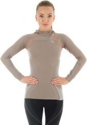 Brubeck Bluza z kapturem Brubeck Fitness W LS11360 cappucino - LS11360*L*capp. Bluzy damskie Brubeck, l, bez wzorów, bez ramiączek, z kapturem. Za 99.02 zł.