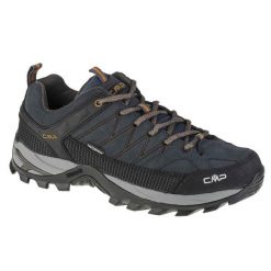 Buty trekkingowe męskie, CMP Rigel Low. Niebieskie buty zimowe męskie CMP, bez wzorów, z materiału, bez obcasa, bez zapięcia. W wyprzedaży za 359.99 zł.