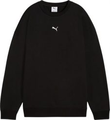 Puma Bluza damska Puma ESS Oversized Crew TR czarna 685401 01 L. Czarne bluzy damskie Puma, l, bez wzorów, bez ramiączek, bez kaptura. Za 247.31 zł.