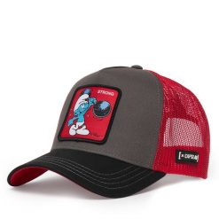 Czapka z daszkiem Capslab. Czerwone czapki damskie CapsLab, bez wzorów. Za 149.99 zł.