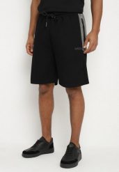 Czarne Szorty Dresowe z Bawełną i Sznurkami Naprelia. Czarne szorty męskie Born2be, bez wzorów, z bawełny, eleganckie. Za 54.99 zł.