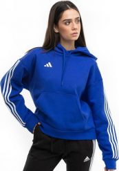 Adidas Bluza damska adidas Tiro 23 Competition Cotton Hoodie niebieska IC4617 XS. Niebieskie bluzy damskie Adidas, xs, bez wzorów, bez ramiączek, bez kaptura. Za 191.51 zł.