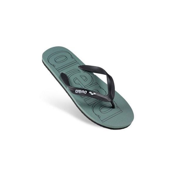 Klapki Arena Flip Flop. Zielone klapki damskie ARENA, bez wzorów, z materiału, bez zapięcia. Za 79.99 zł.