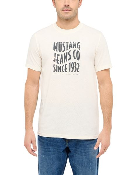 Męski T-Shirt Mustang Style Austin Whisper White 1016272 2013. Białe t-shirty męskie Mustang, m, bez wzorów, bez kołnierzyka, bez ramiączek. Za 69.99 zł.