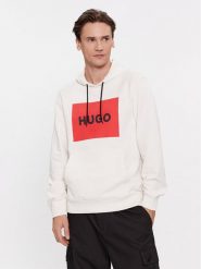 Hugo Bluza Duratschi223 50473168 Écru Regular Fit. Bluzy męskie Hugo, m, bez wzorów, z bawełny, bez ramiączek, bez kaptura. Za 459.99 zł.