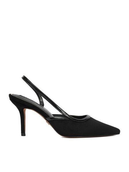 Nine West Szpilki EO-SX005 06 Czarny. Czarne szpilki damskie Nine West, bez wzorów, z materiału, bez obcasa, na szpilce, bez zapięcia. Za 115.99 zł.
