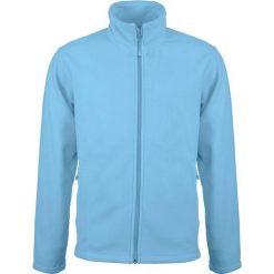 Kurtka z mikropolaru z zamkiem błyskawicznym Kariban Falco. Niebieskie kurtki męskie KARIBAN, m, bez wzorów, z polaru, bez kaptura. Za 149.00 zł.