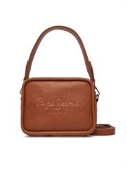 Pepe Jeans Torebka Bassy Code PL0300004 Brązowy. Brązowe listonoszki damskie Pepe Jeans, bez wzorów, z jeansu, bez dodatków. Za 299.99 zł.