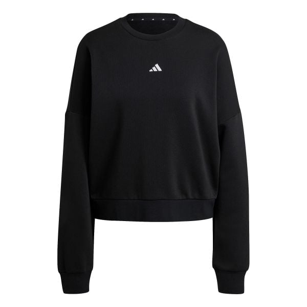Bluza damska adidas Essentials. Czarne bluzy damskie Adidas, xl, bez wzorów, z materiału, sportowe, bez ramiączek, bez kaptura. Za 153.99 zł.