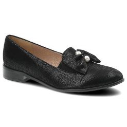 Czarne Półbuty Gamis Damskie Eleganckie Obuwie. Czarne półbuty damskie GAMIS, bez wzorów, eleganckie, bez obcasa, na obcasie, bez zapięcia. Za 199.00 zł.