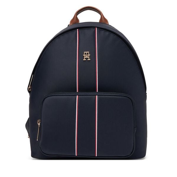 Plecak Tommy Hilfiger. Niebieskie plecaki damskie Tommy Hilfiger, bez wzorów. Za 294.99 zł.
