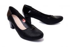 BIOECO BY ARKA 5760 czarny, czółenka damskie. Czarne czółenka damskie Bioeco by Arka, bez wzorów, ze skóry, bez obcasa, na obcasie, bez zapięcia. Za 139.95 zł.
