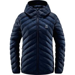 Damska kurtka puchowa Haglöfs Särna Mimic. Niebieskie kurtki sportowe damskie Haglöfs, s, bez wzorów, z puchu, bez ramiączek, bez kaptura, trekkingowe. Za 847.00 zł.