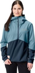 Vaude Kurtka softshell sportowa damska Vaude Tremalzo - niebieska 38. Niebieskie kurtki sportowe damskie Vaude, bez wzorów, z softshellu, bez ramiączek, bez kaptura. Za 343.85 zł.