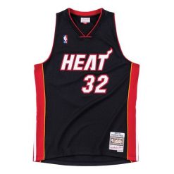 Koszulka Nba Miami Heat Shaquille O'Neal. Czarne bluzki damskie Mitchell & Ness, m, bez wzorów, sportowe, bez kołnierzyka, bez ramiączek. Za 559.00 zł.