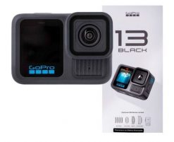 GoPro HERO13 Black – kamera sportowa 5.3K. Czarne zegarki sportowe Go-Pro, bez wzorów. Za 1,932.99 zł.