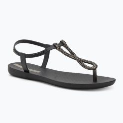 Sandały damskie Ipanema Class Twist. Czarne sandały damskie Ipanema, bez wzorów, z gumy, bez obcasa, bez zapięcia. Za 129.00 zł.