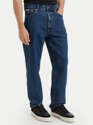 Calvin Klein Jeansy LV04RD712G Granatowy Regular Fit. Niebieskie jeansy męskie Calvin Klein, z bawełny. Za 409.99 zł.