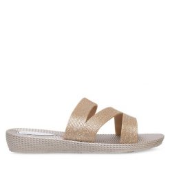 Klapki JENNY. Żółte klapki damskie Jenny, bez wzorów, bez obcasa, bez zapięcia. Za 39.99 zł.