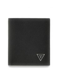 Guess Portfel SMMISL LEA22 Czarny. Czarne portfele męskie Guess, z aplikacjami. Za 264.99 zł.