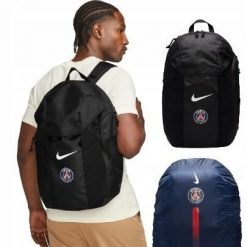 Plecak Nike PSG szkolny sportowy. Czarne plecaki męskie Nike, bez wzorów, sportowe. Za 242.94 zł.