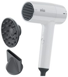 Suszarka Braun BRHD155E biały. Białe suszarki do włosów BRAUN. Za 119.90 zł.