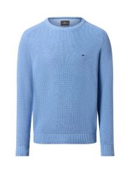 Fynch-Hatton sweter z dzianiny Mężczyźni Bawełna niebieski, L. Niebieskie swetry męskie Fynch-Hatton, l, bez wzorów, z bawełny, bez kołnierzyka, bez ramiączek. Za 329.95 zł.
