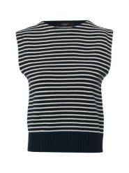 Weekend Max Mara Sweter Kobiety Bawełna czarny|biały, XL. Białe swetry nierozpinane damskie Weekend Max Mara, xl, bez wzorów, z bawełny, eleganckie, bez kołnierzyka, bez ramiączek. Za 479.95 zł.