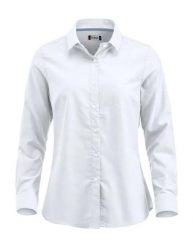 Clique Koszula Oxford Garland z długim rękawem 100% bawełna biała. Białe koszule damskie CLIQUE, s, bez wzorów, z bawełny, bez kołnierzyka, bez ramiączek. Za 229.83 zł.