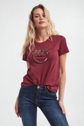 T-shirt damski Quentin PINKO. T-shirty damskie Pinko, s, bez wzorów, bez kołnierzyka, bez ramiączek. W wyprzedaży za 743.40 zł.