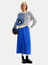 Desigual Spódnica plisowana Xining 24WWFW25 Niebieski Regular Fit. Niebieskie spódnice damskie Desigual, m, bez wzorów, z syntetyku, plisowane. Za 299.99 zł.