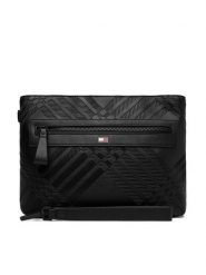 Tommy Hilfiger Saszetka Th Corp Pouch AM0AM14761 Czarny. Czarne saszetki i nerki męskie Tommy Hilfiger, bez wzorów, ze skóry. Za 329.99 zł.